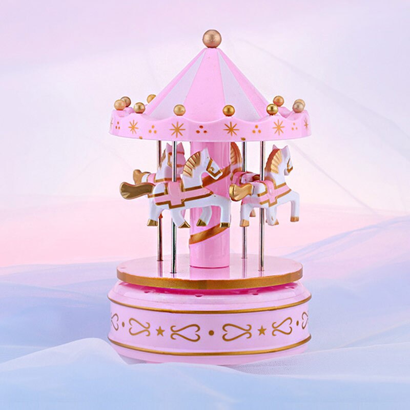 Carousel Music Box Melody Birthday Christmas Festival Musical for Children Kids DIN889