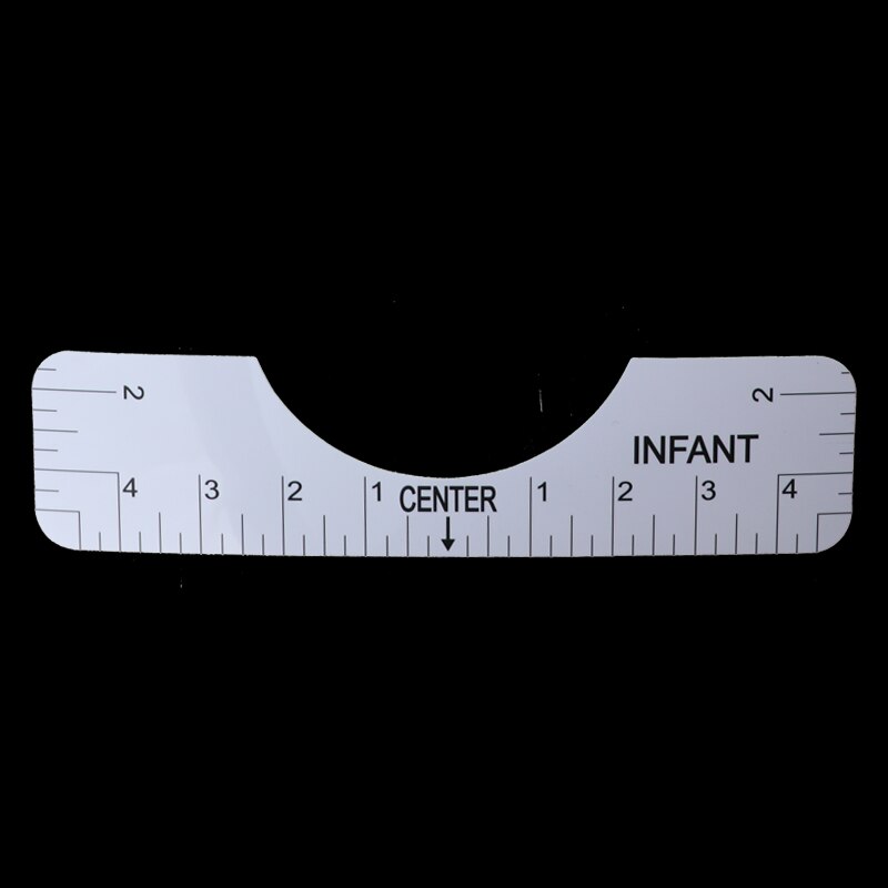 4PCSWith Size Chart Printed t-shirts Centering Tool Clothing Accessories Guide Transparent Multi Purpose Ruler