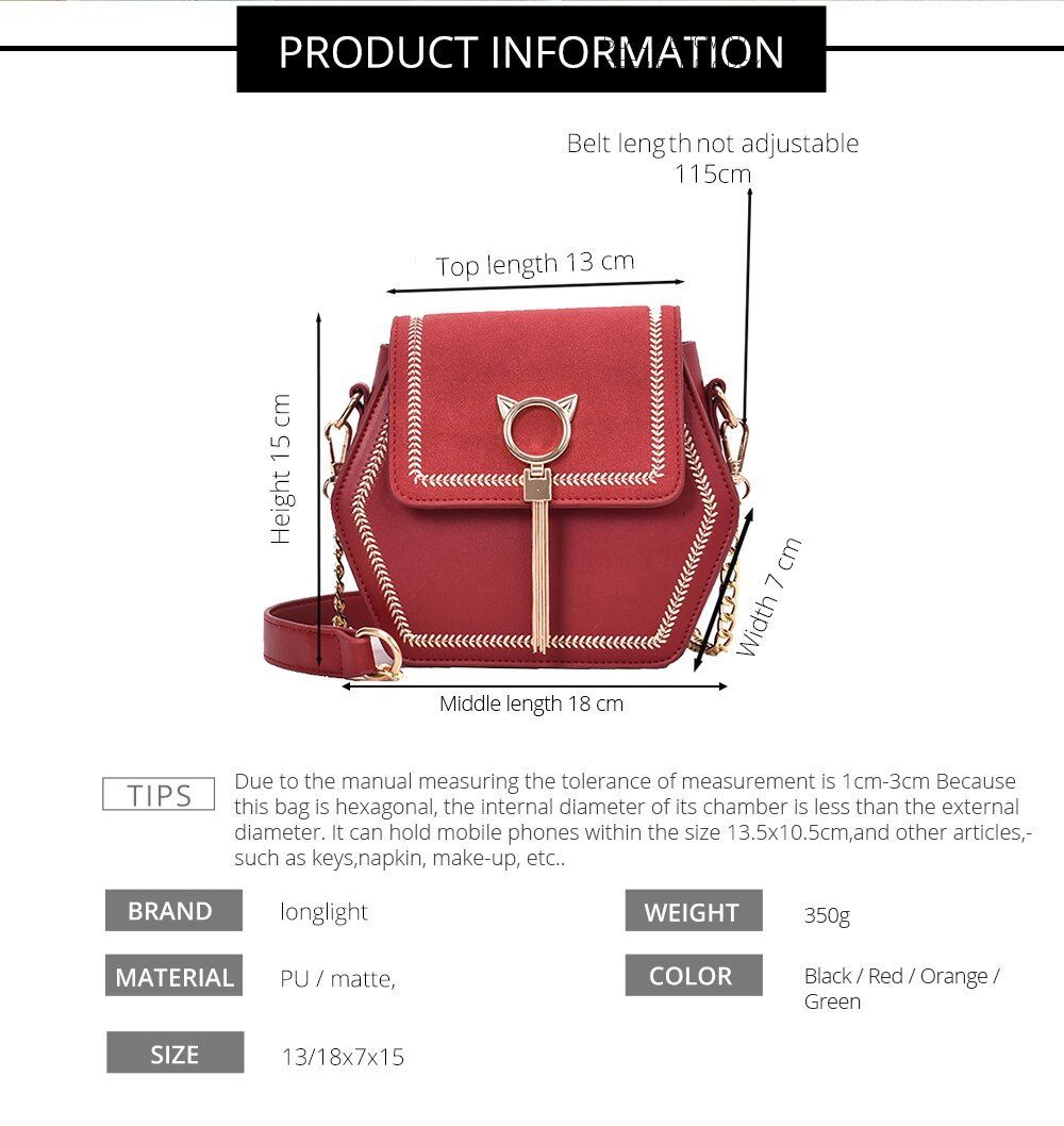 Longlight Woman Fashionable Shoulderbag Pu / Frosted Polyester Luxury Leather Brand Handbag Crossbody Bags For Women