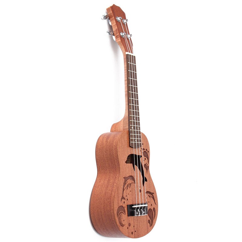 21 Inch Soprano Ukulele Uke Hawaii Guitar Sapele 15 Fret Wood Ukulele Musical Instruments For Begginer