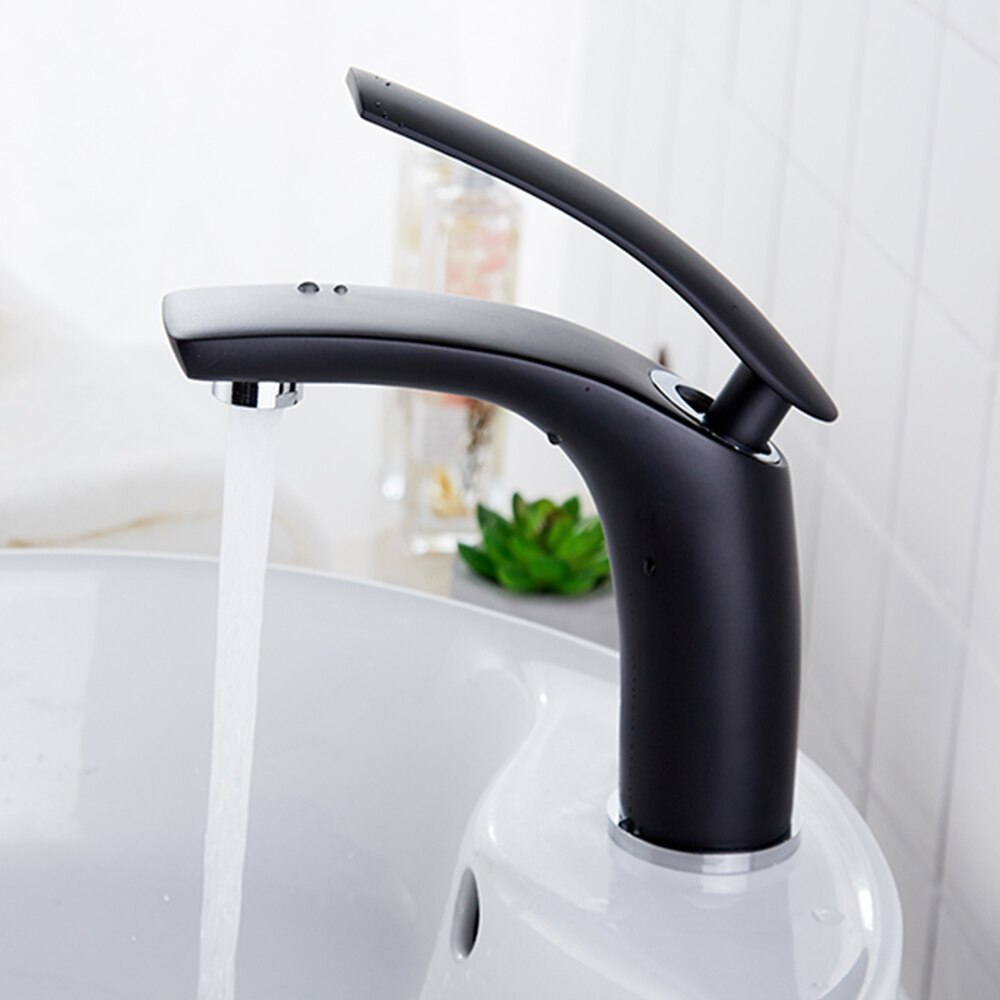 Saeuwtowy Productie Warm En Koud Wastafel Kraan Creatieve Schakelaar Outlet Badkamer Wastafel Kraan Wastafel Kraan Gouden Kleur En Wit