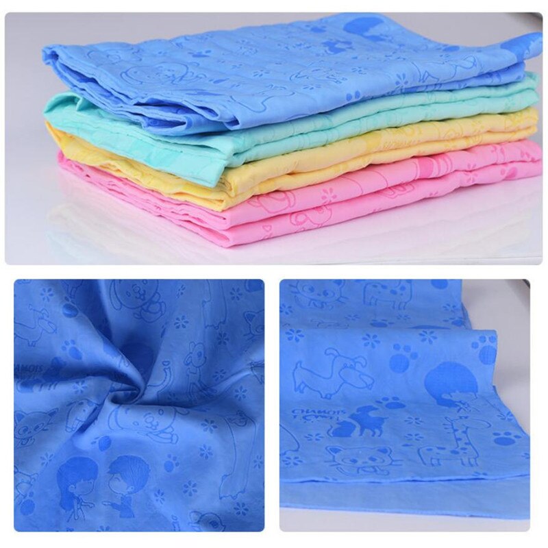 Serviette de bain multifonctionnelle pour animaux de compagnie, 64x43cm, en daim, peau de cerf, Super absorbante