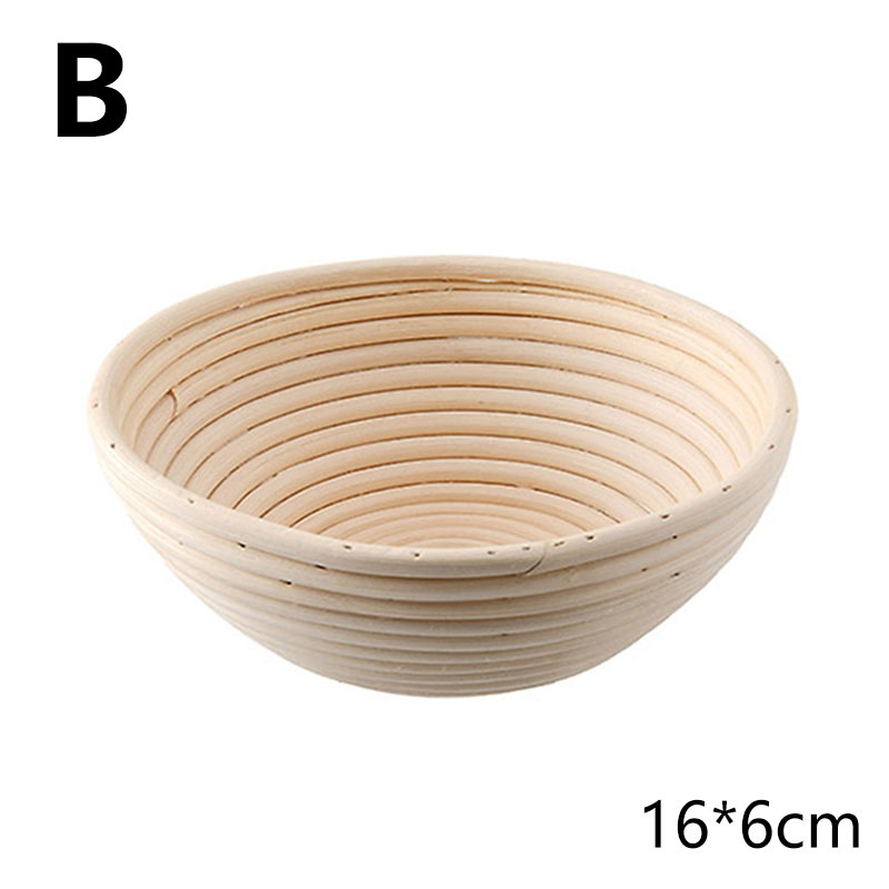 Natural Rattan Bread Proofing Basket Oval Rattan Wicker Dough Fermentation Sourdough Bread Basket With Trimming Knife: B