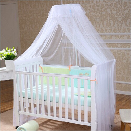 Baby Krippe Baldachin Zelt freundlicher Krippe Moskito Netz Weiß Farbe Baby, Kleinkind freundlicher Bett Netz Cortina Para cama Dossel: Weiß