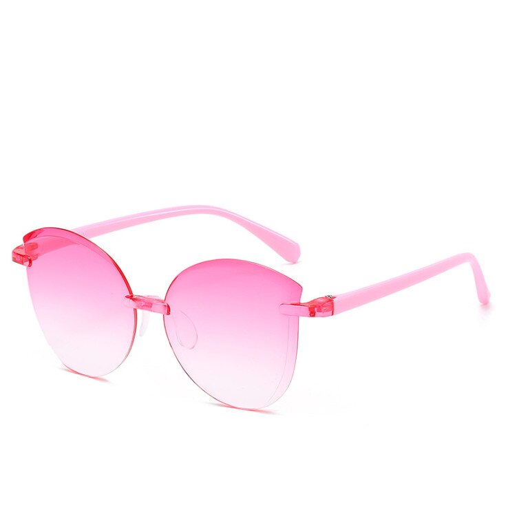 Oulylan indfattede børn solbriller drenge grils dejlige baby solbriller børn udendørs briller nuancer farverigt spejl  uv400: Pinkpink