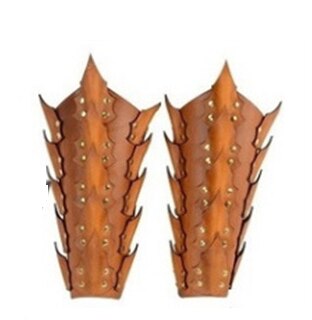 Medieval Larp Arm Guard Armor Cuff Scale PU Steampunk Gladiator Bracelet Wristband Armor Viking Warrior Knight King Gauntlet: B