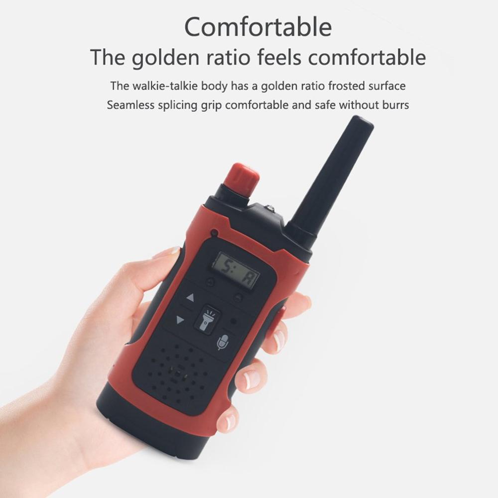 Mini 80-100m kinder walkie talkies speelgoed kind elektronische radio stem intercom speelgoed buiten lcd-scherm walkie talkies speelgoed