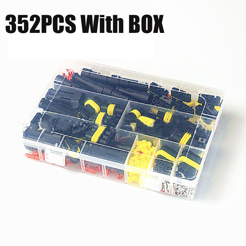 Waterproof Connectors Kit Automotive Solder Wire Quick Connector Electrical In Car Wiring Auto Seal Socket 1 2 3 4 Pin Plug