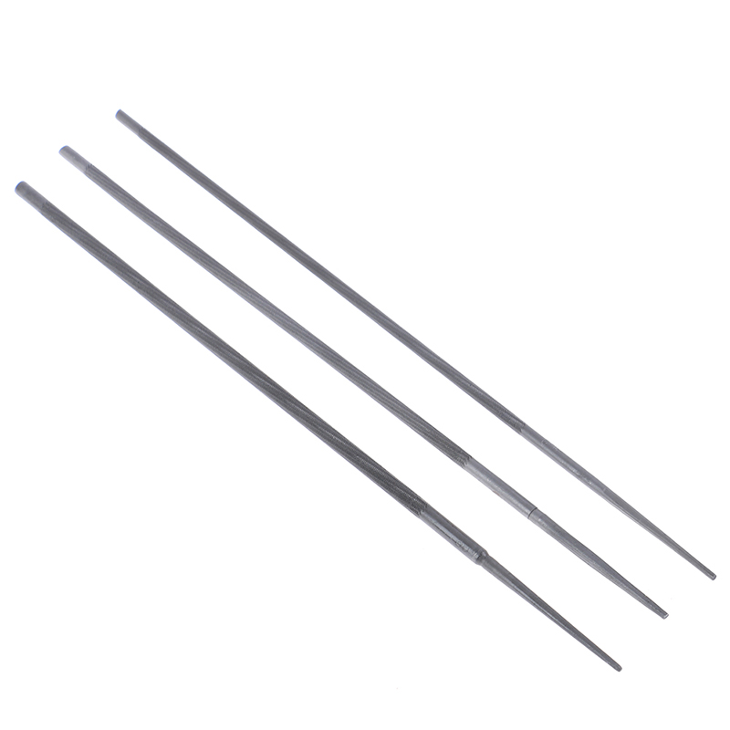3 stuks/set ronde kettingzaagvijlen voor het slijpen van kettingzaagkettingen, 4mm,4.8mm,5.5mm houtbewerkingsgereedschappen