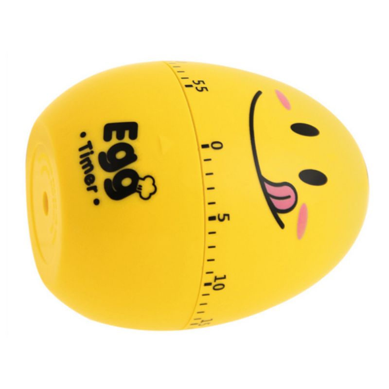 Kitchen Egg Timer Max 60 Minutes Without Battery Cartoon Cute Cooking Clock Alarm Mechanical Home Decor