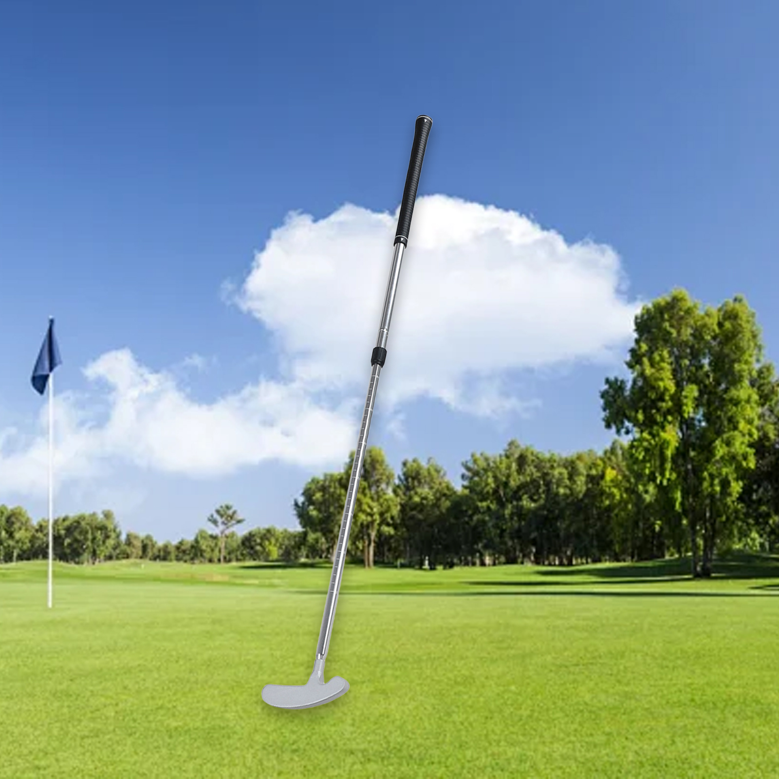 Herramientas de Putter de Golf, Mini palos de Golf para golfistas diestros y zurdos, Putter bidireccional portátil para hombres y mujeres, entrenamiento de aleación de aluminio