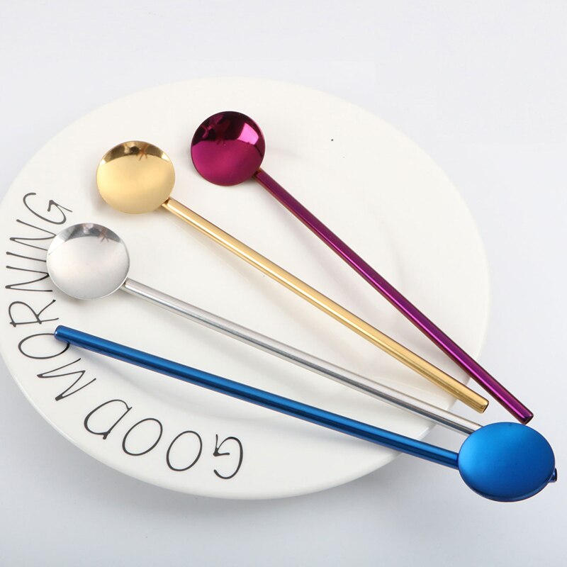 Metal Reusable 304 Stainless Steel Straws Straight Bent Drinking Straw With Case Cleaning Brush Set Party Bar Accessory