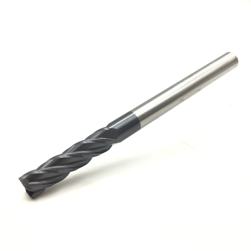 1pcs Endmills Carbide 6mm 8mm Lange 100mm Mill Cutter Tool 2F 3F 4F platte Frees draaibank cnc Metalen Frees Tool voor staal