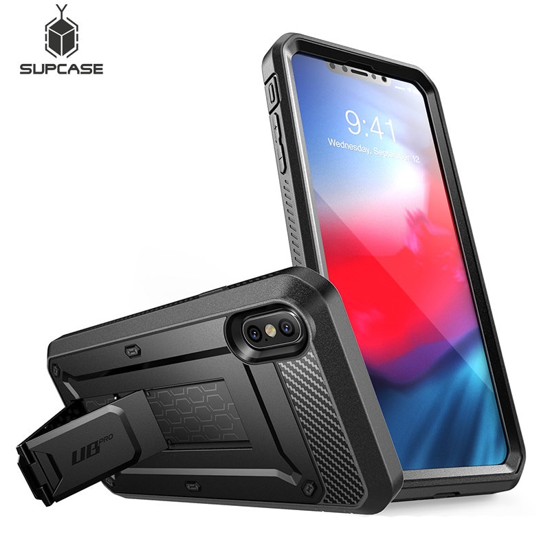 Supcase Voor Iphone Xs Max Case 6.5 Inch Ub Pro Full-Body Robuuste Holster Case Met Ingebouwde screen Protector &amp; Kickstand