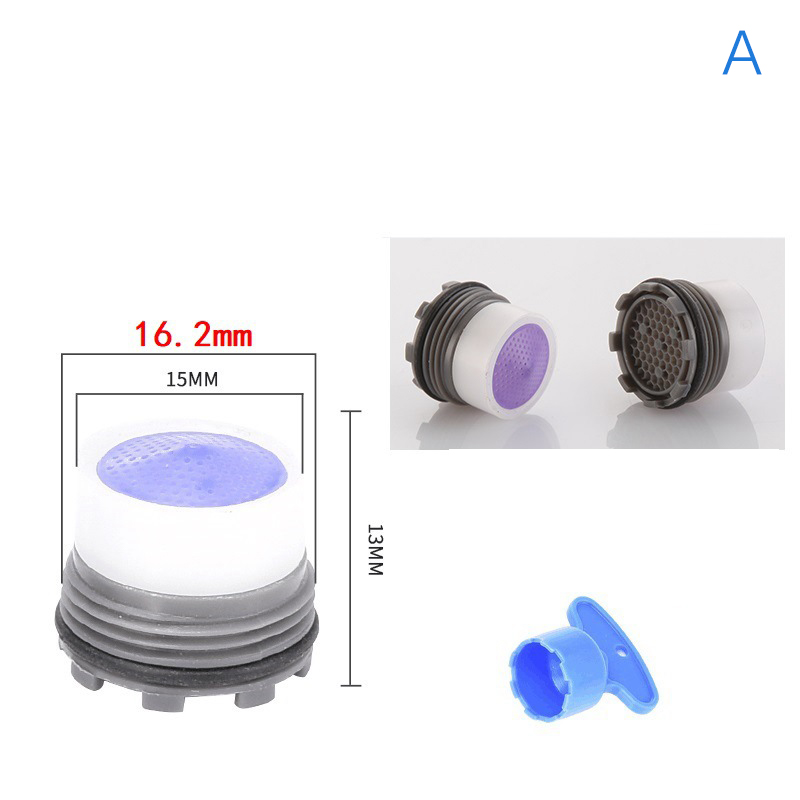 Badrumskran strålsamlare invändig gänga krantillbehör reservdelar filter köksmunstycke filter: Vit