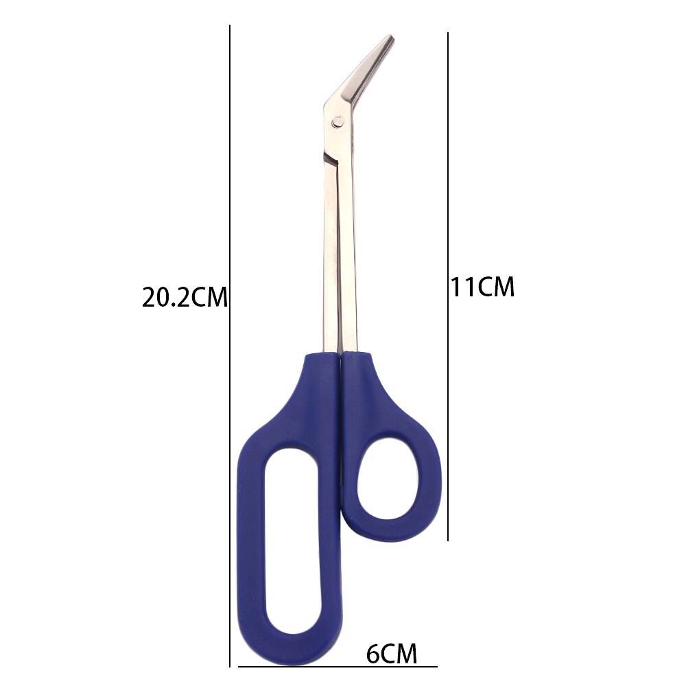 Stainless Steel Toenail Scissor Long Reach Easy Grip Pedicure Trim Chiropody Clipper Manicure Trimmer for Disabled Cutter