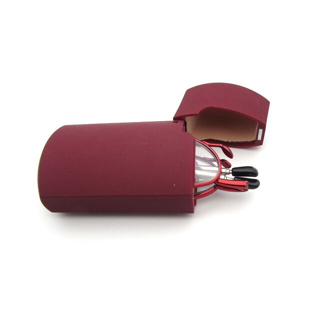 Nonor technology leesbril titanium metalen rechthoekig montuur opvouwbare kleine bril dames leesbril 1.5 2.0: +200 / Rood