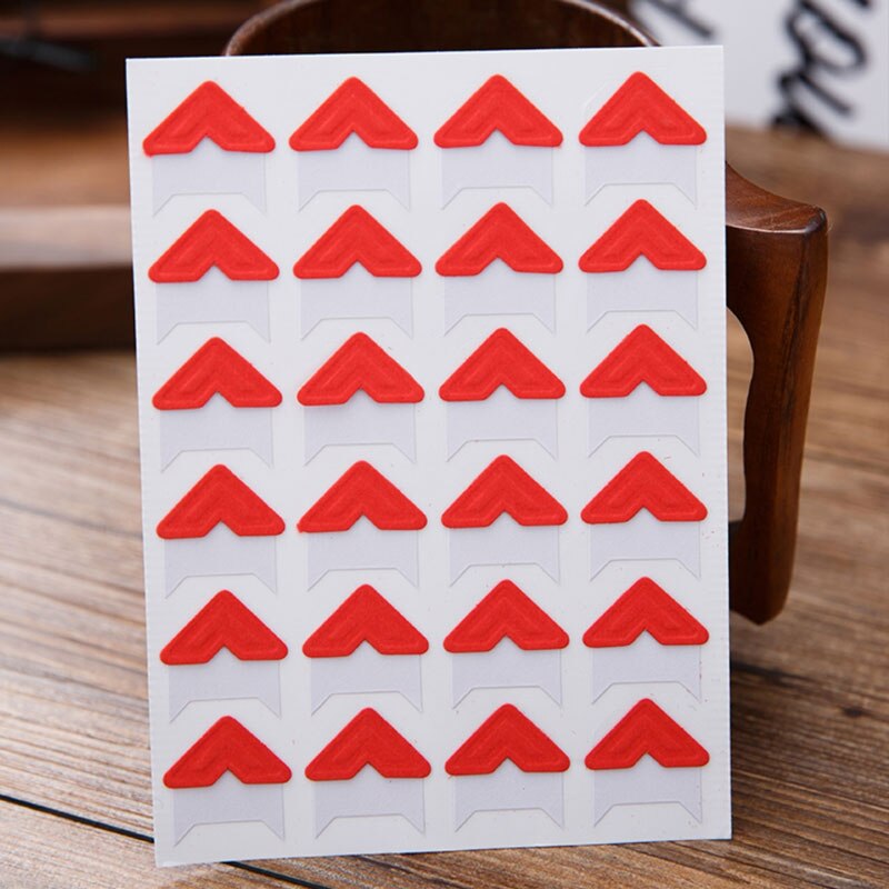 240 Stks/partij (10 Vellen) hoek Kleurrijke Papier Stickers Fotoalbums Frame Decoratie Diy Thuis Foto 'S Handwerk 6 Col