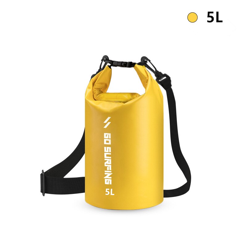 5/10L PVC Waterproof Bag River Trekking Bags Dry Pack Bag Dry Wet Separation Waterproof Drift Storage Bag