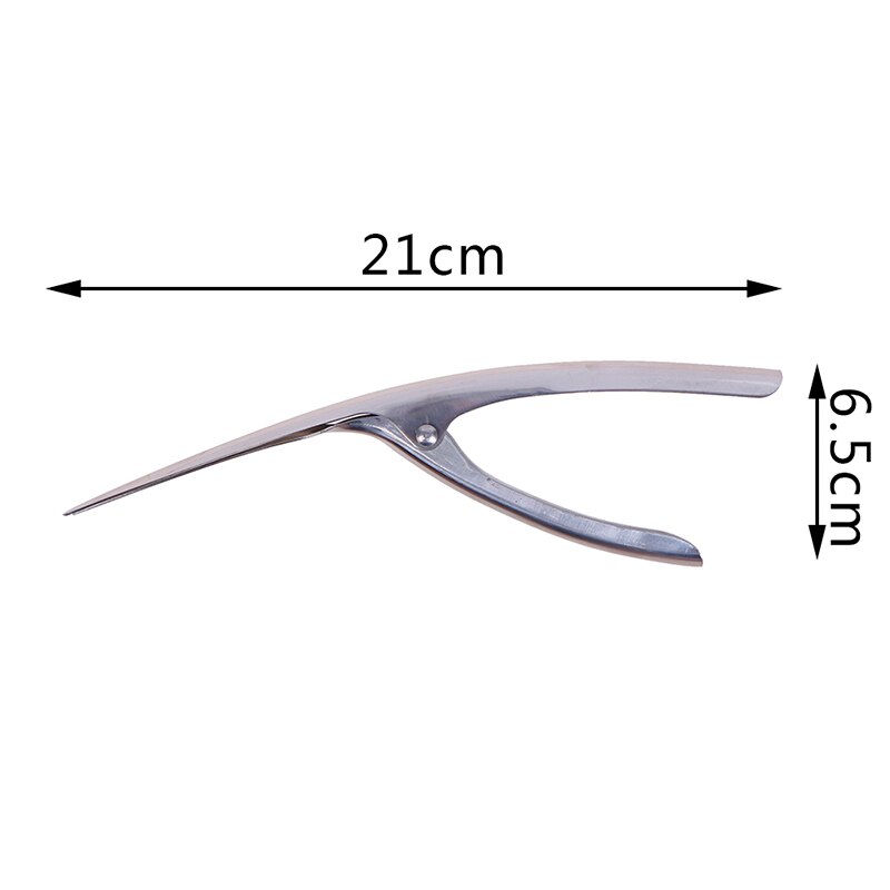 1 Uds. Pinza de camarón fácil de pelar Housewife herramienta de pelar Camarón restaurante Acero inoxidable Smart Camarón pelador alicate Cocina: Plata
