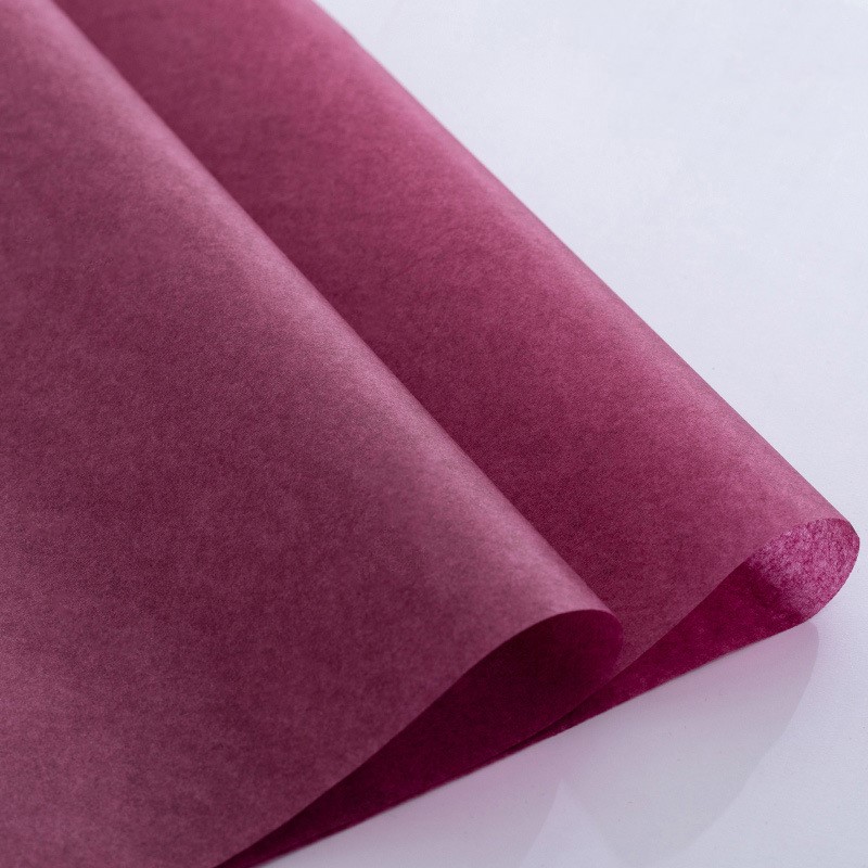 40pcs 50x70cm DIY Tissue Paper Wrapping Paper Decorative Flower Bouquet Craft Paper Clothing Packing Packaging: claret