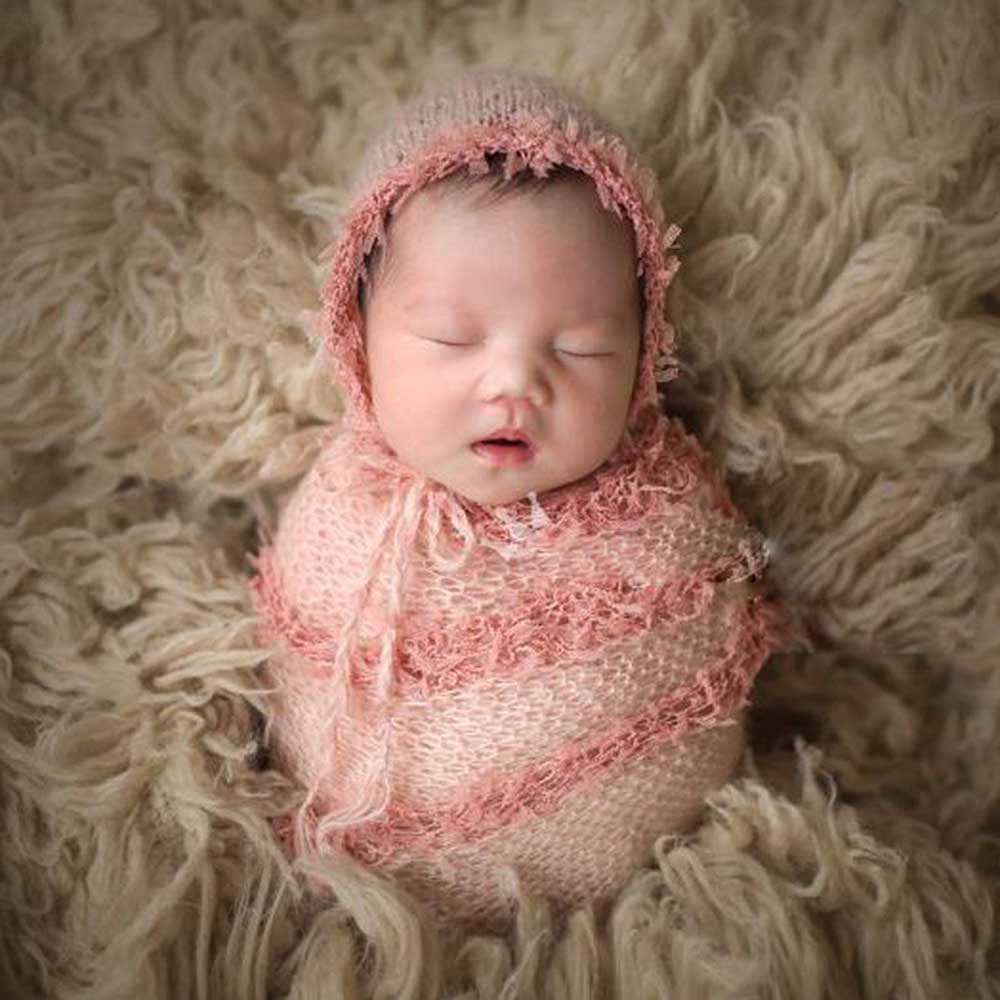 37 x 127cm strik strik wrap nyfødt fotografering rekvisitter baby barn modtager tæppe wraps hængekøje swaddling