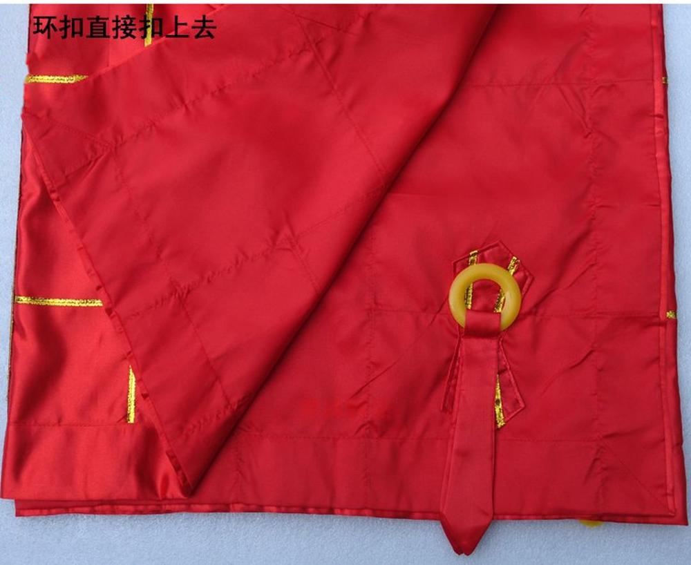 Unisex buddhistisk shaolin munk kung fu jakkesæt buddha cassock kesa robe zen lay tøj zuyi gul/rød