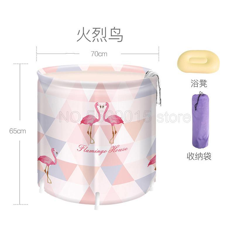 Bathtub Household Folding Bath Barrel Bathtub Adult Thickening Large Bath Barrel Adult Bath Tub Artifact: 4