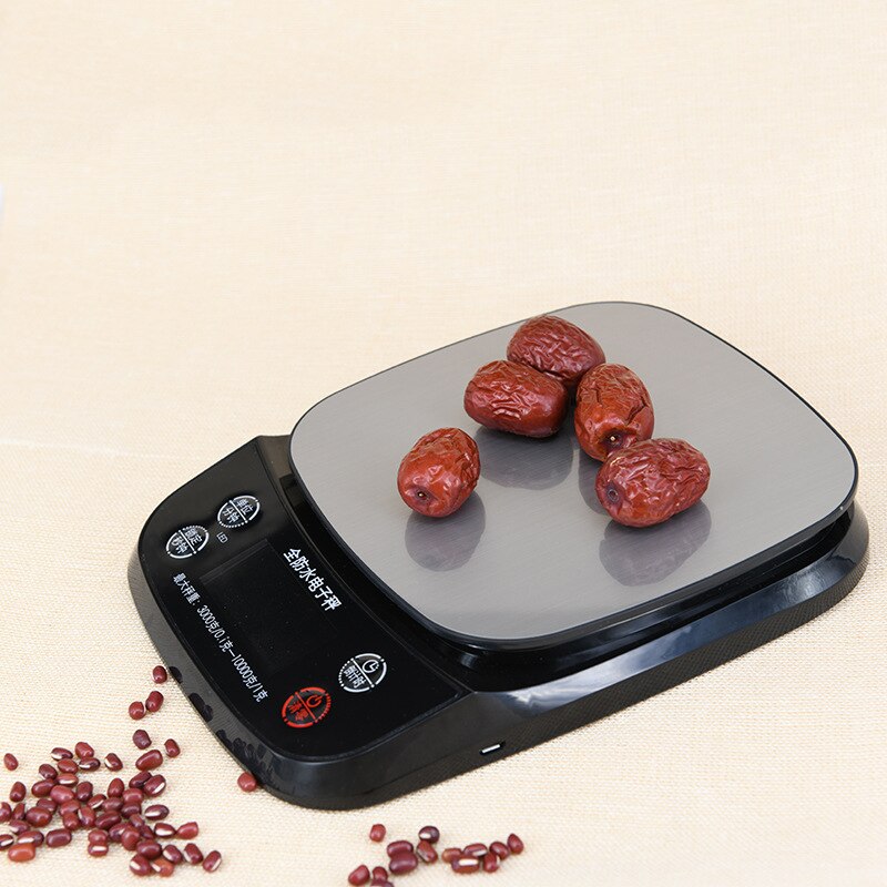 Household Digital Kitchen Scale Waterproof USB Charging 5/10kg 1g Precision Food Scales Baking Measuring Weight Balance Tools