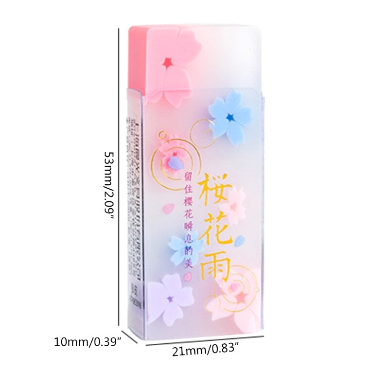 2022 Cherry Blossom Eraser Easy Erasing Non-toxic Eco-friendly Pencil Eraser