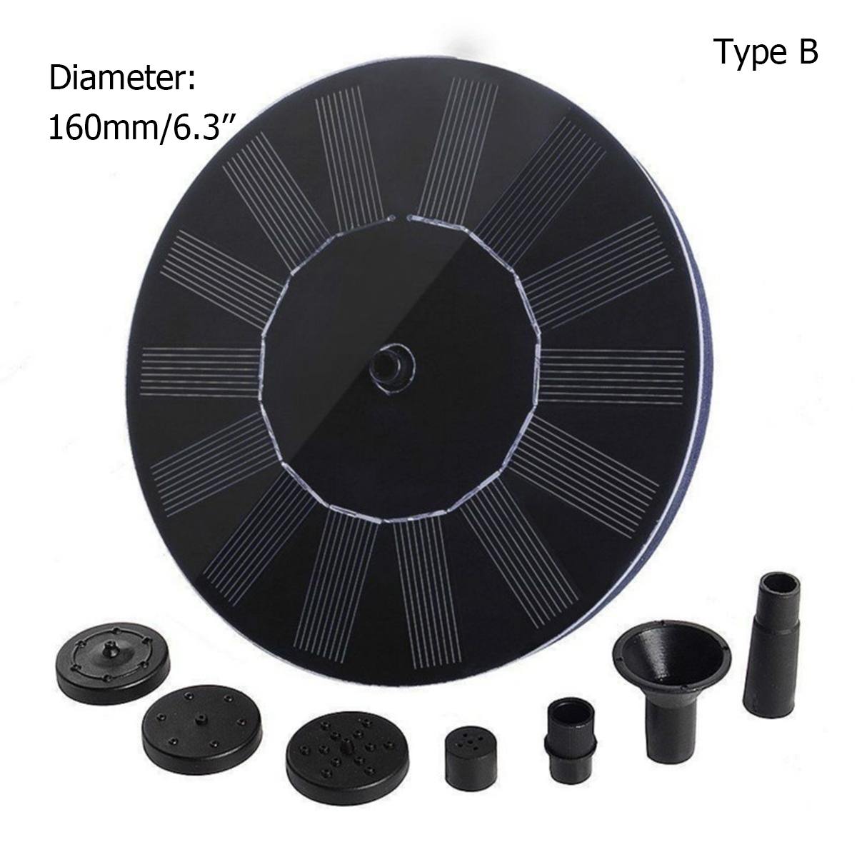 Solar Water Fountain Pump Powered Water Pump Panel Kit Lotus Leaf Floating Pump For Pool Garden Pond Watering Submersible Pump