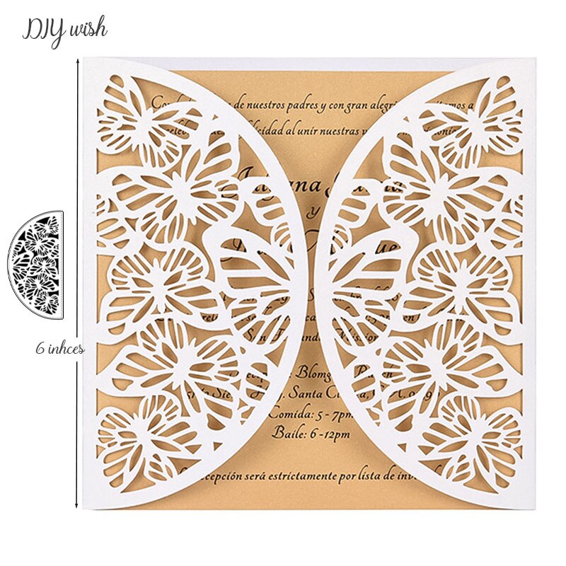 Butterfly Border Dies Metal Cutting Dies for Scrapbooking Wedding Invitations Birthday Greeting Cards Making: The left part