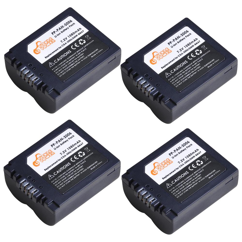 Batterie CGA-S006E et batterie CGA-S006 LCD Kit chargeur USB pour Panasonic Lumix DMC-FZ7 FZ8 FZ18 FZ28 FZ30 FZ35 FZ38 fz50.: 4 Battery