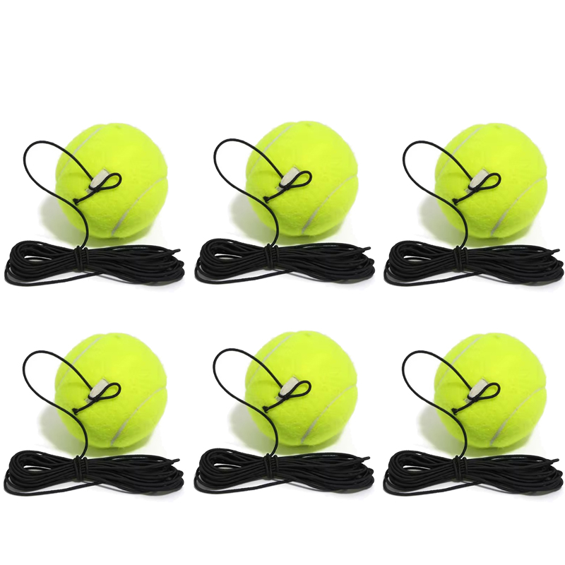 Professioneller Tennis-Rückpralltrainer - Basis mit Elastikseil & Ball für Selbsttraining: Marine