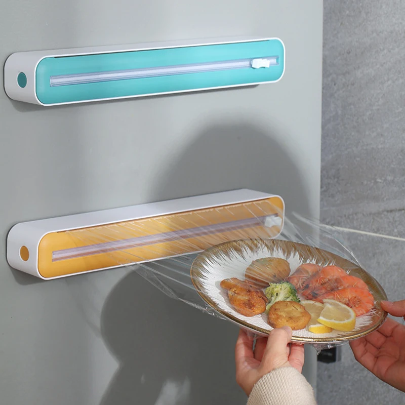 Coupe-film plastique multi-fonctionnel, pour usage domestique, sans déchirure, réfrigérateur, mur, cuisine, alimentaire, SPE