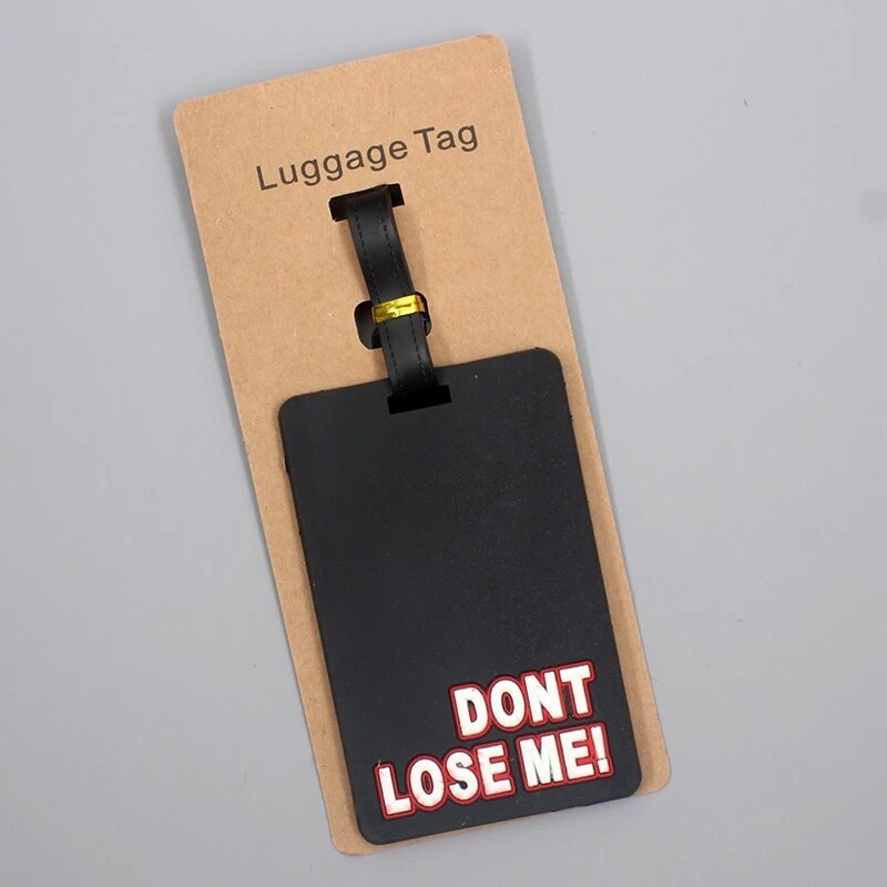 Reisen Zubehör Neuheit Briefe Gepäck Schild Reisen Kieselsäure Gel Koffer Ich würde Addres Halter Gepäck Einsteigen Schild tragbar Etikett