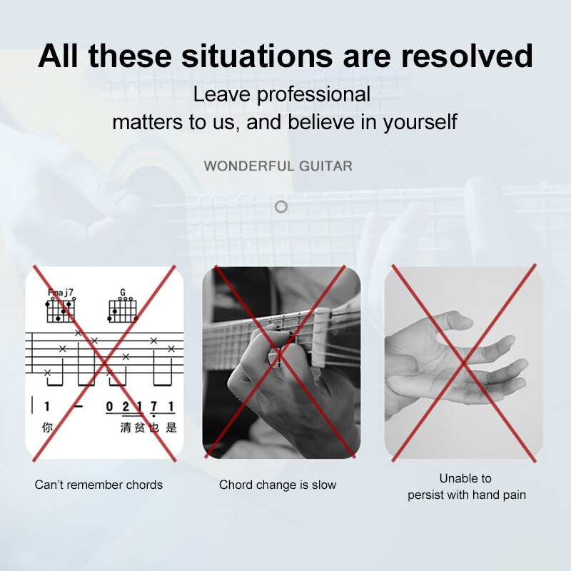 Guitar Learning System Teaching Practice Aid With 21 Chords Guitar Chord Trainer Practice Tools Accessories