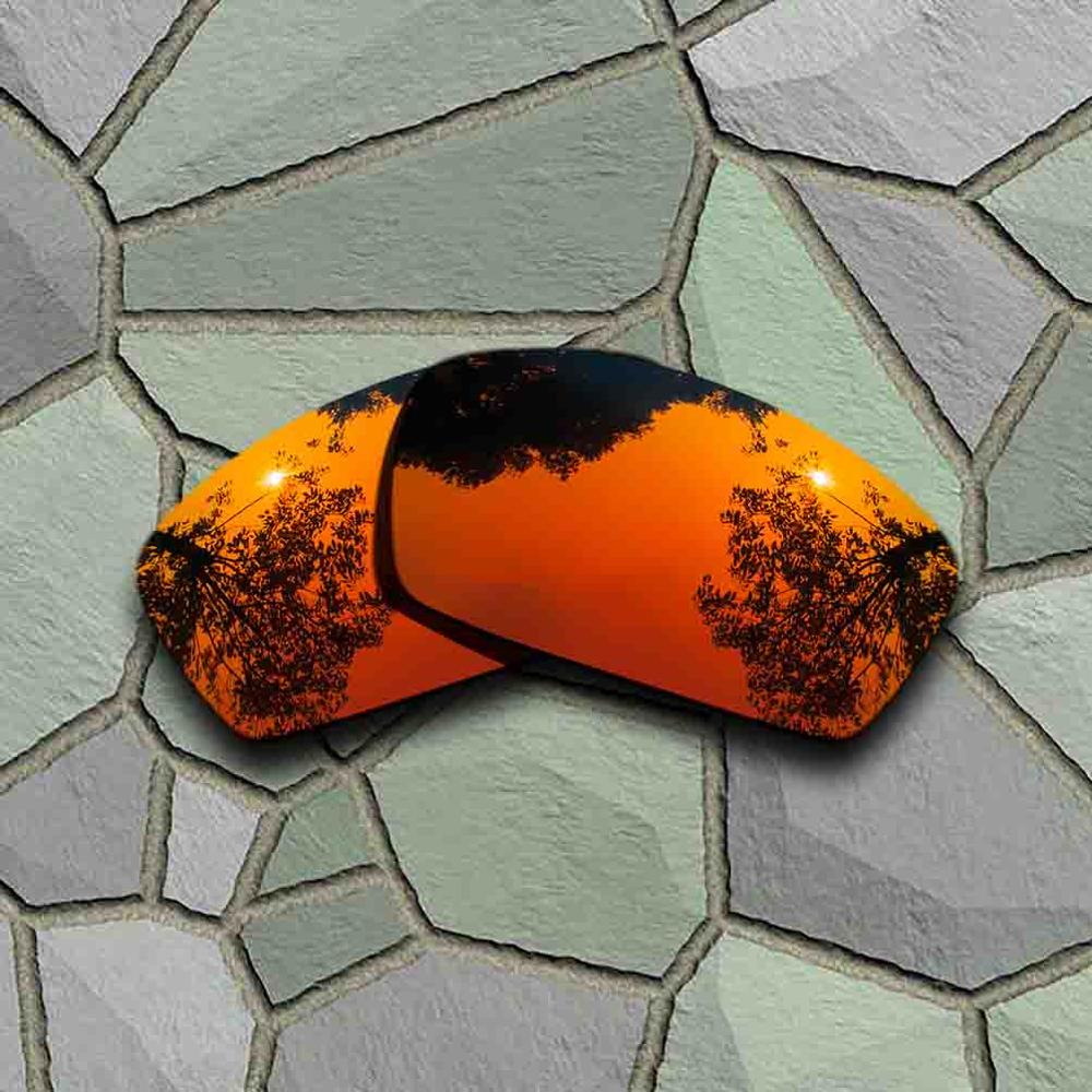 Rød orange solbriller polariserede erstatningsglas til oakley square whisker: Default Title