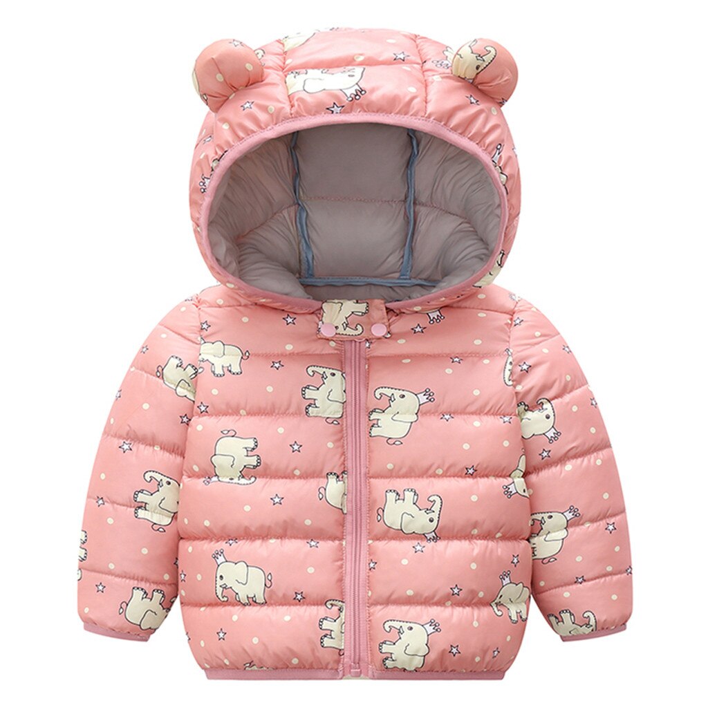 Baby Mädchen Mit Kapuze Unten Jacken Für Kinder Mäntel Herbst Jungen Cartoon Warme Jacke Mantel Kleinkind Mädchen Zipper Jacke Oberbekleidung Пальто