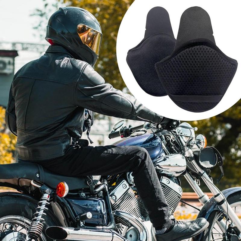 Motorradhelm-Ohrenschützer, abnehmbare Winter-warme Ohrenschützer, winddichte Ohrabdeckungen, 1 Paar Ohrpolster für kaltes nasser für Damen und Herren
