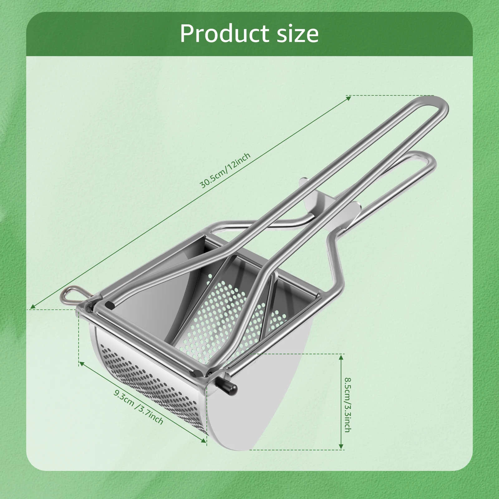 Citroenpers, roestvrijstalen handpers voor citroenen, citrus, sinaasappelen en andere fruit Arbeidsbesparende keuken, handmatige sapcentrifuge