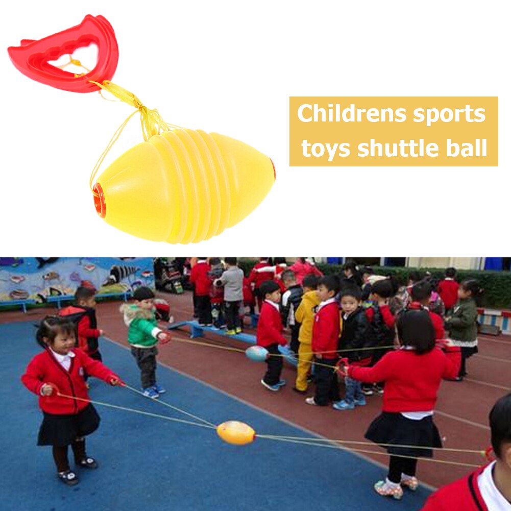 Kids Toys Shuttle lala pull ball children's indoor outdoor sports toy pull ball gym class player double combination toy