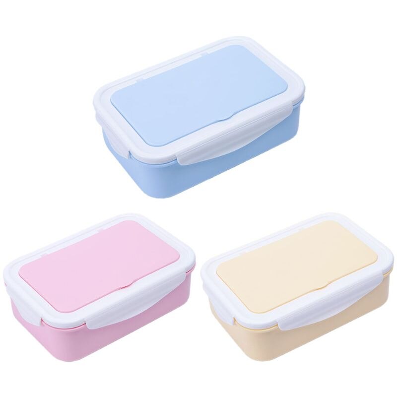 Fiambrera hermética a prueba de fugas, contenedor de comida seguro para microondas, caja de Cassette de comida Bento sellada portátil