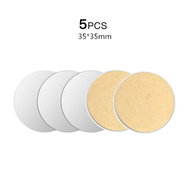 Magnetic Metal Plate For Magnetic Car Phone Holder Stand Universal Iron Sheet Sticker Stand Mobile Phone Magnet Holder Mount: Orange