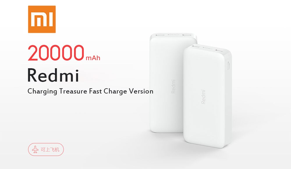 Xiaomi-Banco de energía Redmi, batería externa de 10000mAh, USB tipo C, Cargador rápido Qi 20000, portátil: 20000mah