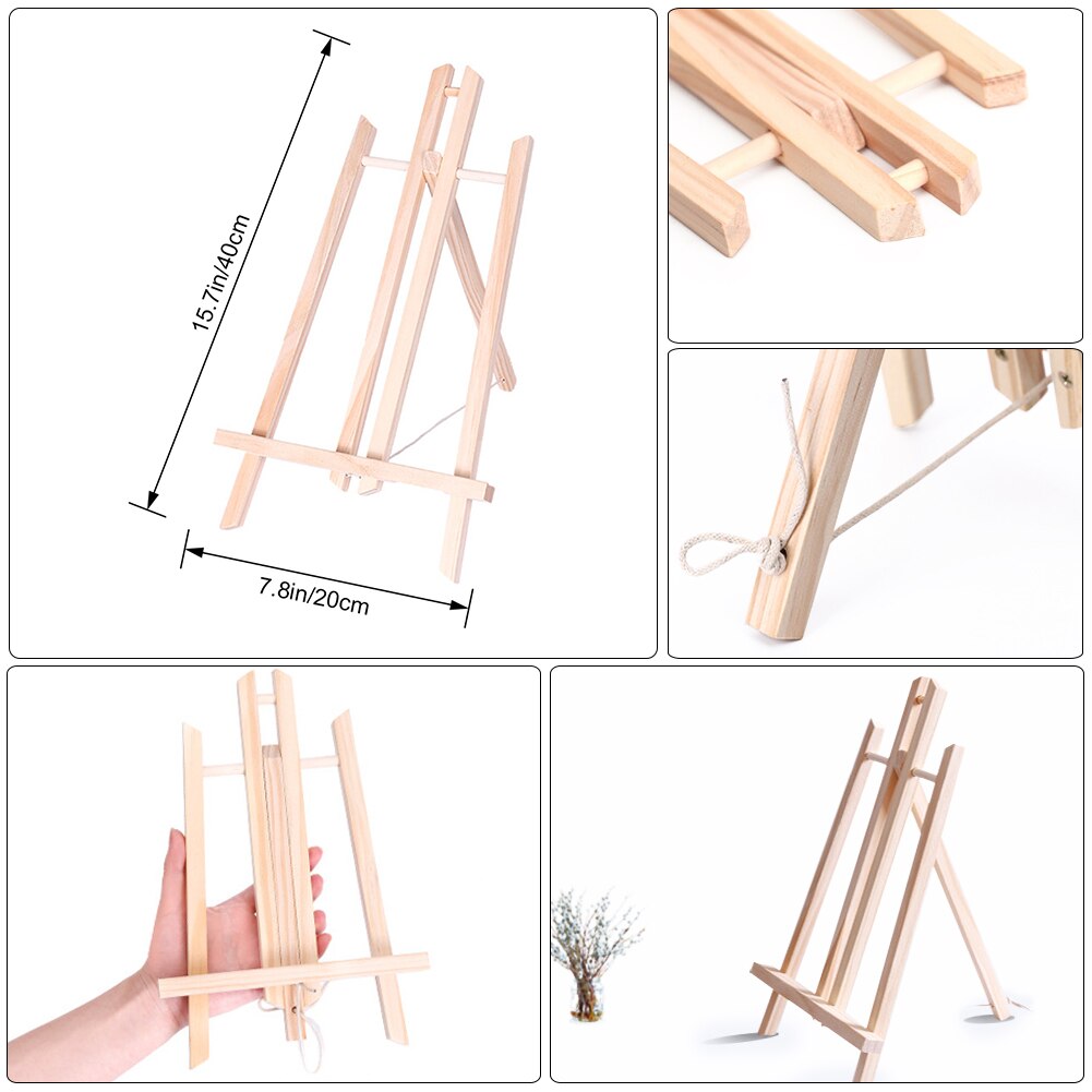 A4/A3 Wood Table Easel For Artist Easel Painting Craft Wooden Stand For Party Decoration Art Supplies 25cm/30cm/40cm