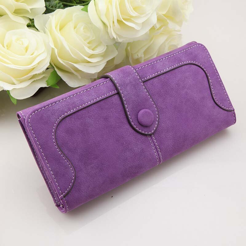 Wallet Women Purse Women Wallets Card Holder Female Long Wallet Women's Coin Purse Card Holder Lady Clutch Purse High Capacity: Upgraded purple