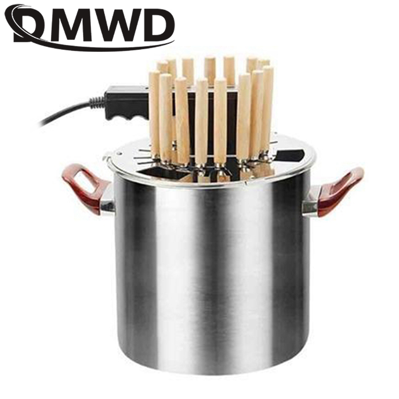 Household electric grill Vertical kebab grill smokeless rotisserie stainless steel electric BBQ barbecue machine 15-18 skewers
