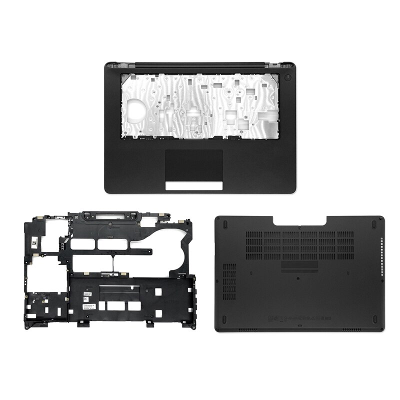 Coque arrière pour Dell Latitude E5470, avec cadre avant, charnière, repose-paume, boîtier inférieur, coque arrière, sans contact,