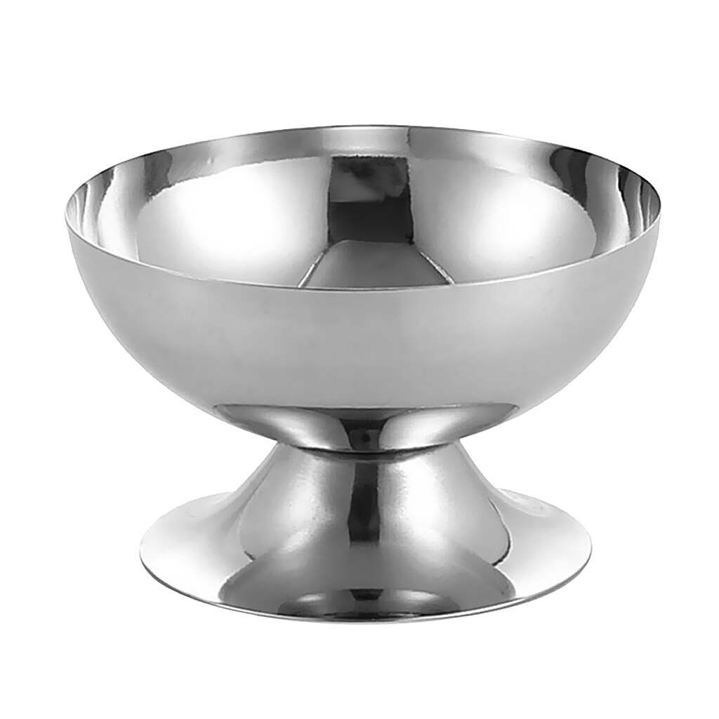 1pc Sundae Cups, Stainless Steel Ice Cream Bowls, Cones, Dessert Dish, Cup